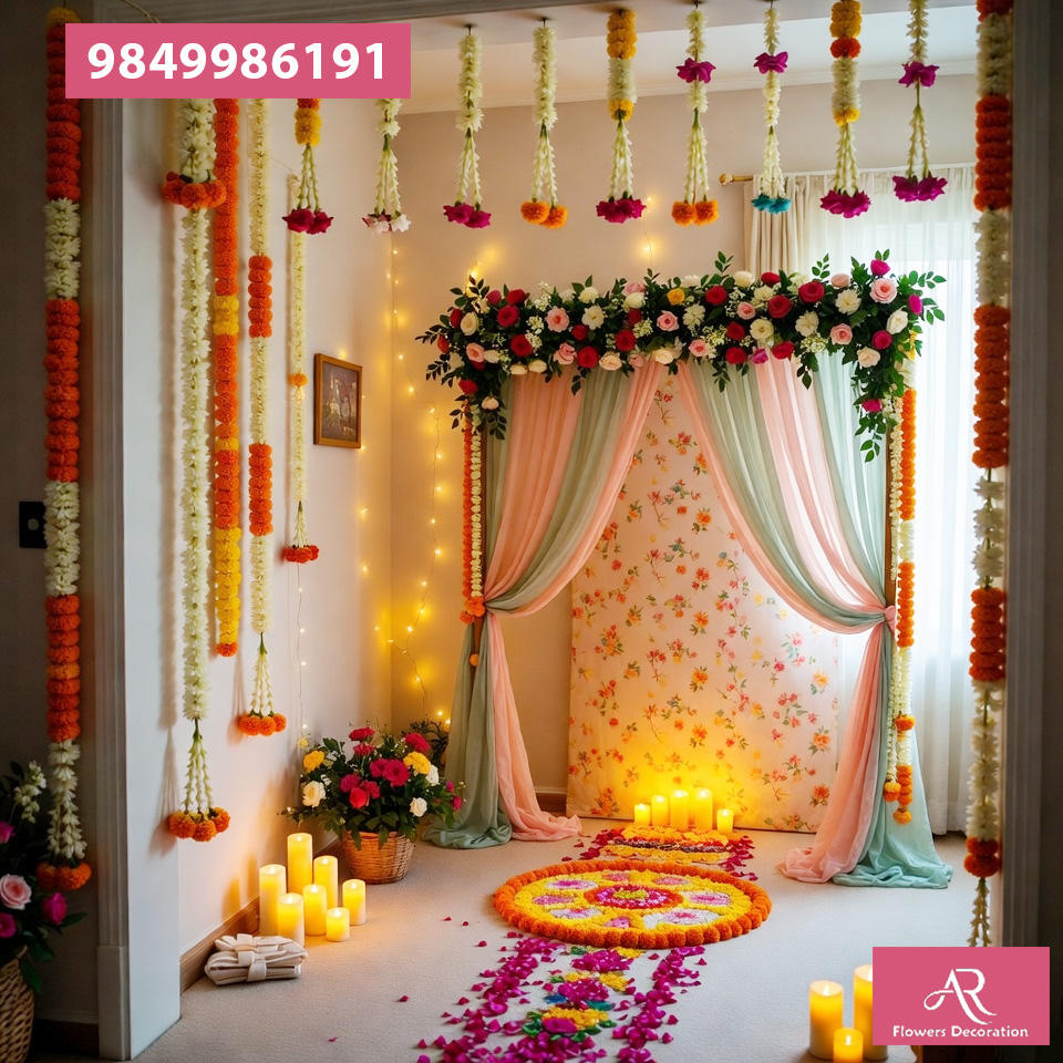 Best Flower Decoration for Home, Weddings & Parties in Gudimalkapur Hyderabad